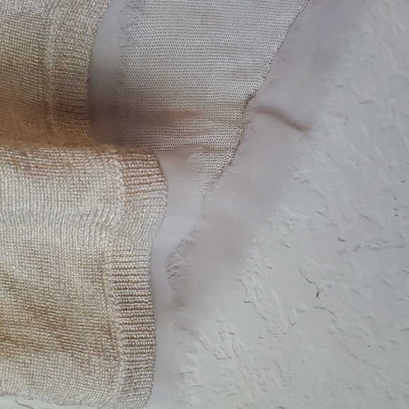 Black Label by Chicos gold short sleeve blouse size 3 (XL/16) - Picture 6 of 14